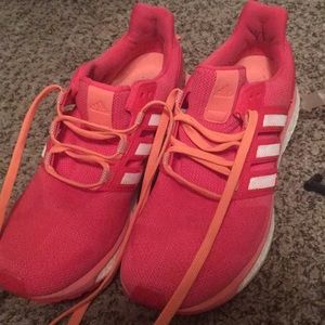 Hot pink adidas